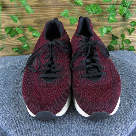 SKECHERS Men's SKECH-Air Sneaker Red Fabric‎ Size 12 Medium Used 2025 - Picture 2 of 7
